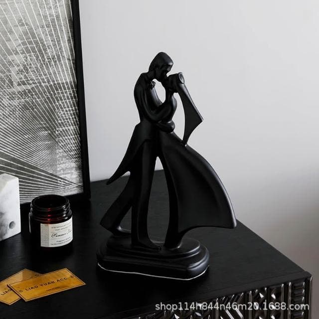 北歐創意藝術人物擺件酒櫃電視櫃辦公室客廳裝飾品結婚禮物送新人