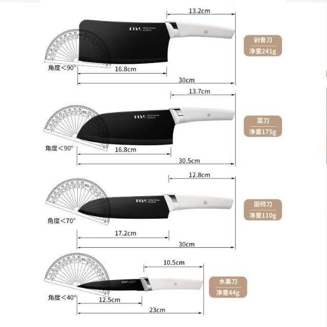 德系旋轉刀架筷子籠一體刀具菜刀全套廚房套裝高檔廚具不銹鋼1290