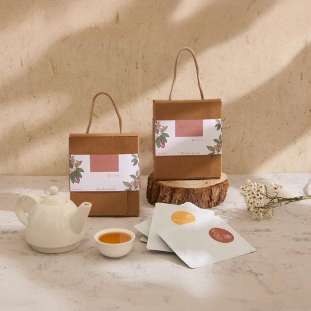 【MUZHAO 暮朝食粹】可可茶醬香米餅玫瑰金禮盒(中秋禮盒 米香禮盒 長輩禮物 100%屏豆可可豆)