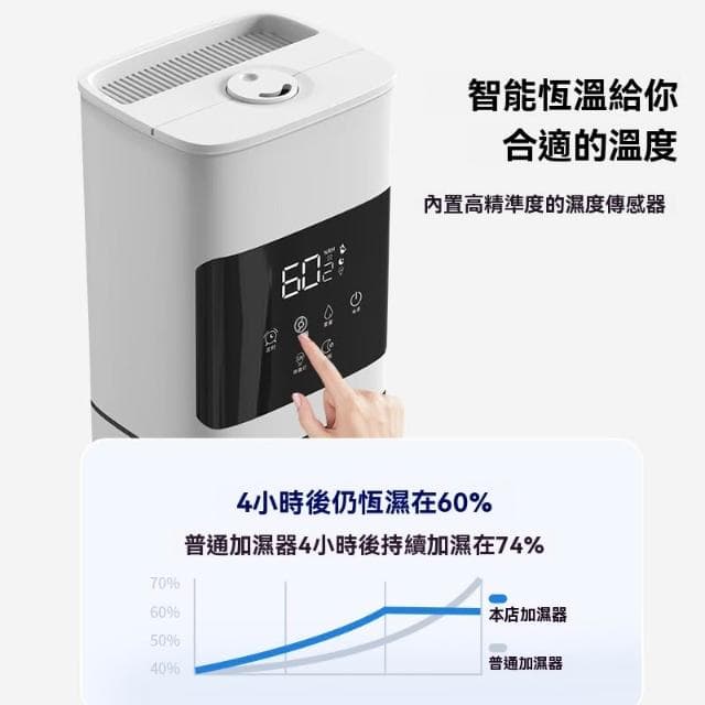 110V落地式加濕器 靜音殺菌 空氣淨化器（支持液體精油/可視化水位窗/三檔霧量）