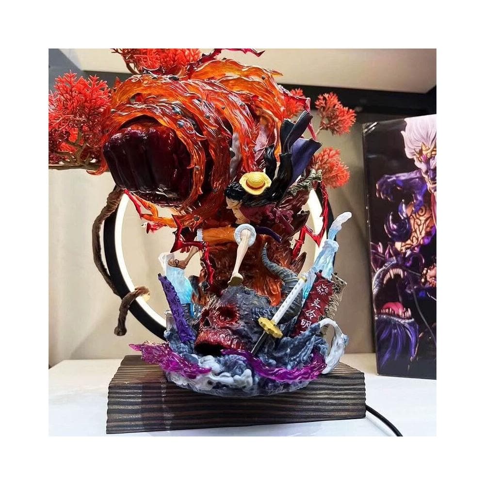 海賊王手辦 業火路飛 GK三檔烈火路飛手辦雕像擺件送男友生日禮物