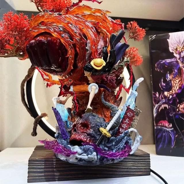 海賊王手辦 業火路飛 GK三檔烈火路飛手辦雕像擺件送男友生日禮物