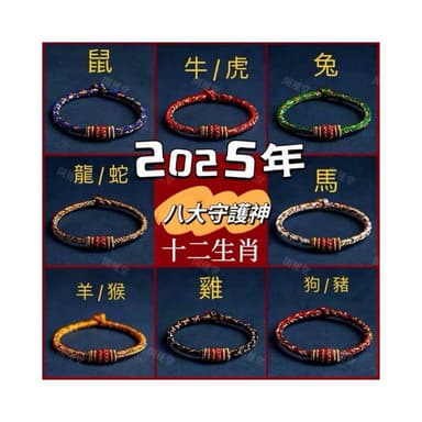 【開運堂】🔥手工編織繩手繩🔥2024年紫南宮過爐12月10日  十二生肖守護神本命年紅繩編繩幸運手繩交換禮物