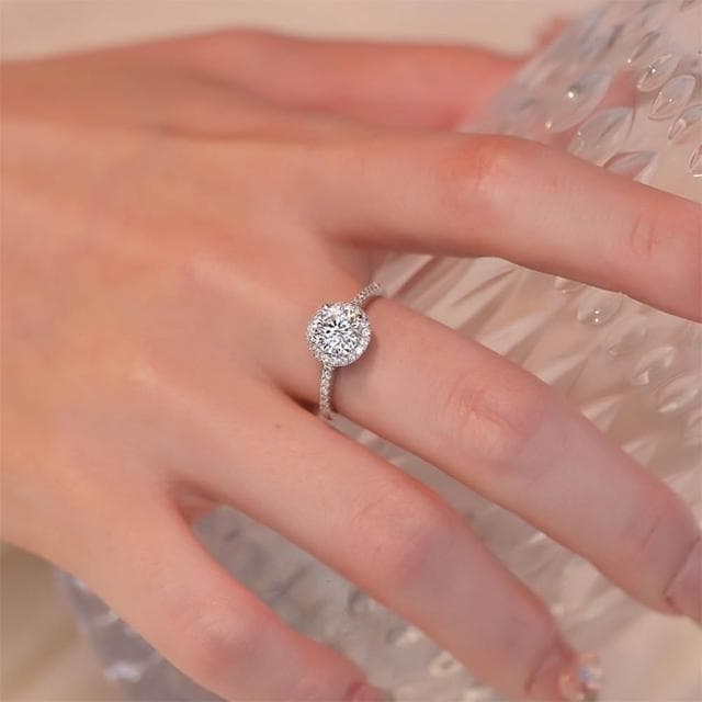 【EMMA SUE】飾品 銀飾 可調節 情侶對戒 戒指 對戒 鑽戒 男戒 女戒 莫桑鑽 s925純銀 情侶戒指 情人節禮物 生日禮物