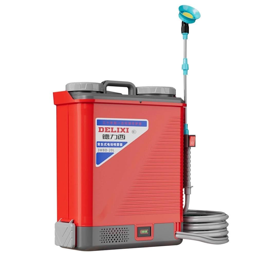 德力西 18L電動噴霧器 農用高壓背負式打藥桶 新型農藥噴灑機 新式鋰電池打藥機 三開關水霧機（高壓水泵 強勁噴射 送禮包）