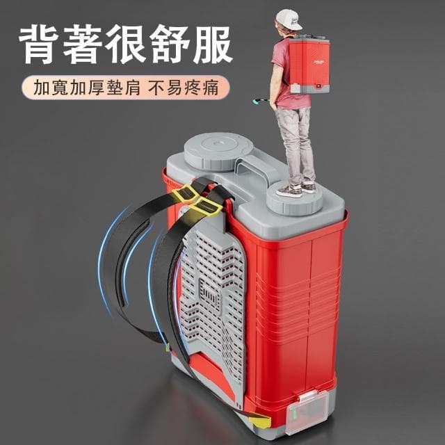 德力西 18L電動噴霧器 農用高壓背負式打藥桶 新型農藥噴灑機 新式鋰電池打藥機 三開關水霧機（高壓水泵 強勁噴射 送禮包）