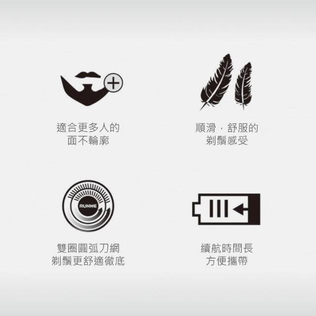 【KINYO】雙刀頭充電式刮鬍刀 (KS-501)