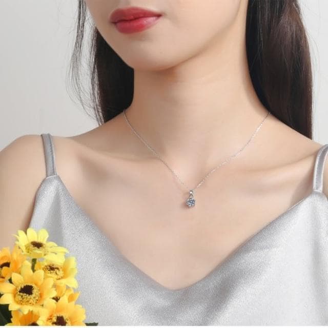 【巴黎精品】現貨+預購 莫桑鑽石項鍊飾品配件925純銀項鍊-5克拉水鑽水滴垂墜飾莫桑鑽項鍊女飾品莫桑鑽項鍊女飾品v1ae41