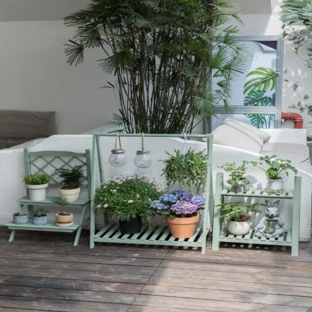 花架 花盆架 盆栽架 置物架 陽臺多肉花架子 階梯式植物角架子 室內花盆架 童話風花架陽臺花架