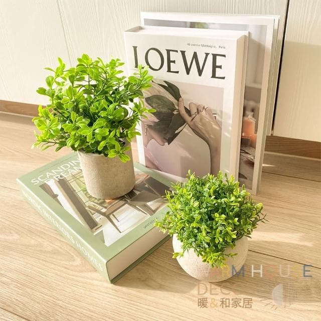 【Warm House Decor 暖和家居】台灣現貨 北歐綠化盆栽 仿真植物 小盆栽 盆栽 辦公室盆栽 桌面小盆栽 室內盆栽 植物擺飾 綠化植物 植物(假植物 盆栽 辦公室綠化 仿真植物)