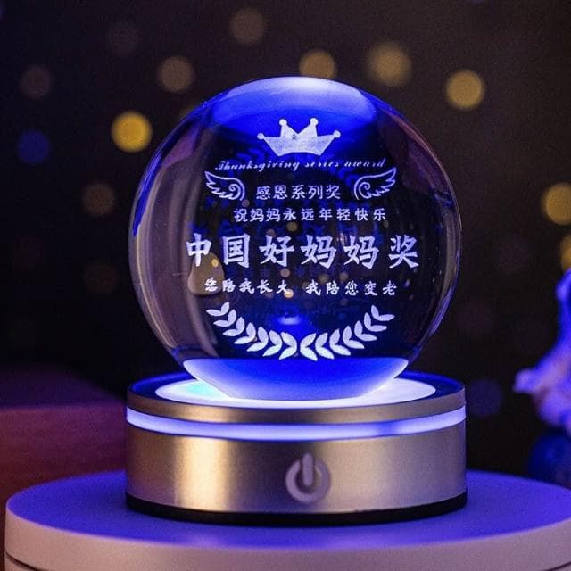星係水晶球 夜燈 小檯燈 星球燈 土星燈 小夜燈 水晶球家居桌麵小夜燈網紅雲朵送男女朋友創意精緻情人節禮物老婆