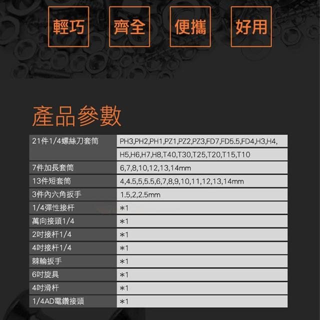 丸石五金 套筒扳手組 53件螺絲刀套筒組 棘輪板手 萬向接頭 套筒工具組 維修工具套裝組 六角板手 接桿690-SS53