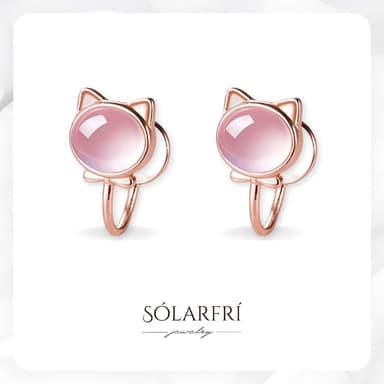 【SOLARFRi】無耳洞耳夾耳環｜貓耳款佩戴舒適 附品牌禮盒包裝 閨蜜生日情人節女友母親老婆聖誕禮物