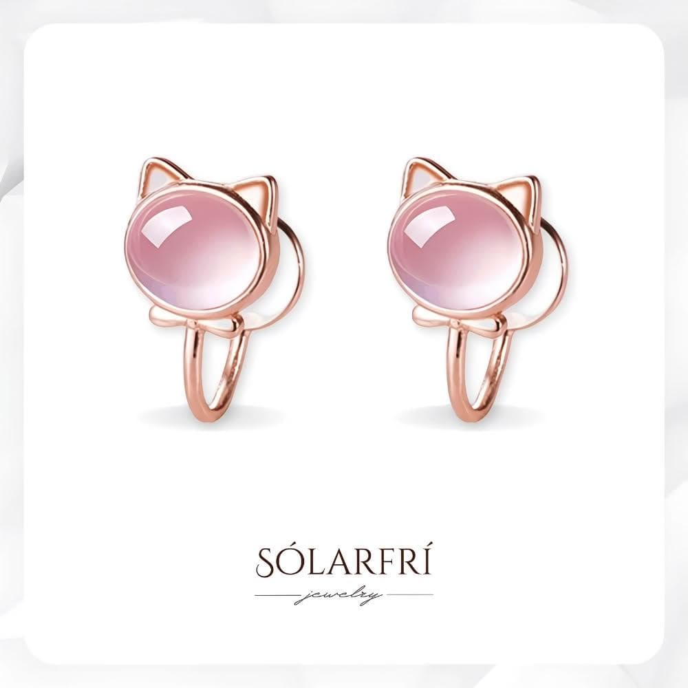 【SOLARFRi】無耳洞耳夾耳環｜貓耳款佩戴舒適 附品牌禮盒包裝 閨蜜生日情人節女友母親老婆聖誕禮物