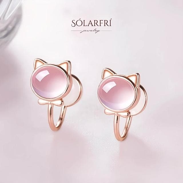 【SOLARFRi】無耳洞耳夾耳環｜貓耳款佩戴舒適 附品牌禮盒包裝 閨蜜生日情人節女友母親老婆聖誕禮物