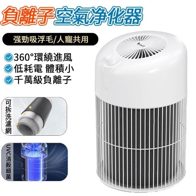 PETCOCO 寵物空氣淨化器 空氣清淨機（除臭吸毛 UV殺菌去異味 寵物清淨機 殺菌消毒機）