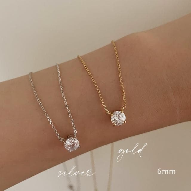 【CReAM】Regina施華洛世奇swarovski水晶鋯石項鍊 金色銀色(生日 禮物 送禮 禮盒)