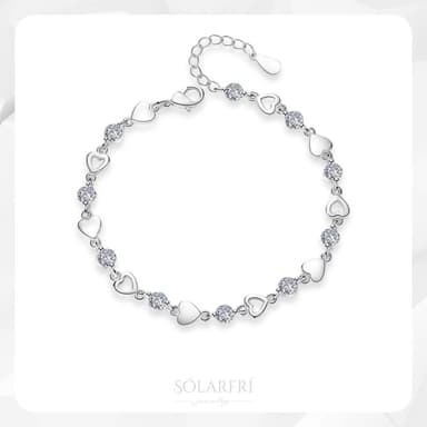 【SOLARFRi】輕奢晶耀手鏈｜可調整項鏈大小 附品牌禮盒包裝  閨蜜生日情人節女友母親老婆聖誕禮物