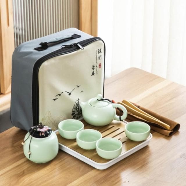 R.H獵戰  銘逸鋒茶具套裝 旅行高級全套茶具 便攜式戶外功夫茶具組