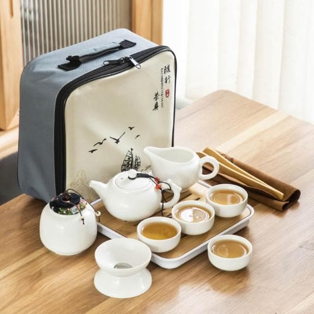 R.H獵戰  銘逸鋒茶具套裝 旅行高級全套茶具 便攜式戶外功夫茶具組