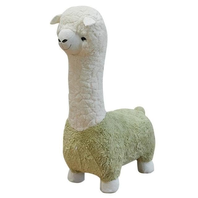 免運 羊駝沙發凳 羊駝娃娃 草泥馬娃娃 羊駝 草泥馬 動物椅凳座椅 兒童沙發動物娃娃 動物椅 生日禮物 送女友 仿真羊駝
