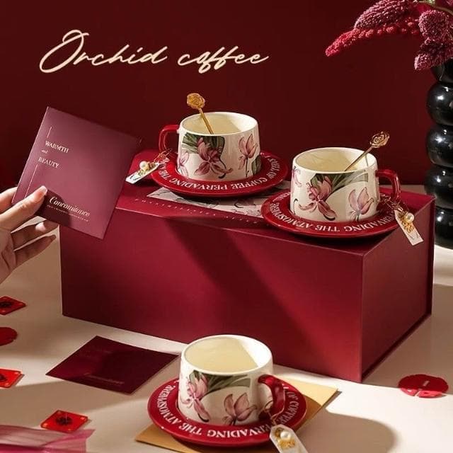 陶瓷杯 茶杯 咖啡杯 圓口杯 辦公杯 茶杯 水杯 禮物杯 陶瓷咖啡對杯套裝高顔值精緻送禮禮盒多人專用水杯茶杯爆款24新款