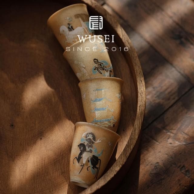 敦煌鹿王本生蓋碗茶具套裝高檔禮盒節慶婚禮喬遷禮物