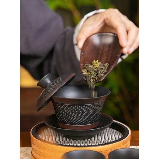 雲南紫陶跳刀懸停鳳鳴茶壺建水全手工紫砂壺辦公家用功夫茶具套裝