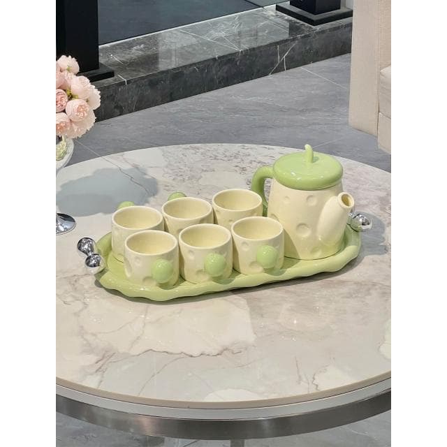 輕奢2025新款陶瓷水具杯子家用套裝茶杯茶具茶壺客廳喬遷結婚禮物