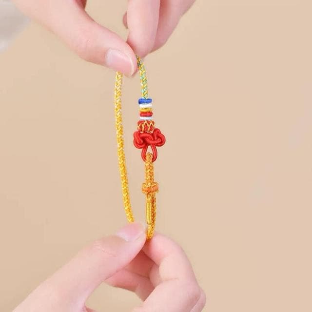 【開運堂】文昌結上岸手鍊小紅繩手工編織 手繩男女款考試考研金榜題名好運禮物