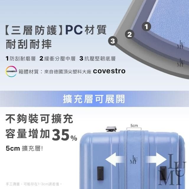 【Lumi Travel】廉航可搭  上掀行李箱 前開行李箱 登機箱 前置開口行李箱 側開行李箱 YKK 防爆拉鍊 TSA 電腦夾層 畢旅行李箱