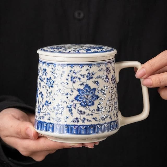 辦公杯過濾馬克杯伴手禮帶蓋水杯茶水分離泡茶杯父親節禮物