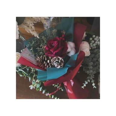 聖誕禮物 聖誕花束 附提袋 聖誕節 交換禮物 花束
