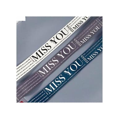 Miss you 緞帶 花束包裝 禮物包裝 零售緞帶 畢業花束 畢業禮物 GXS拍照道具