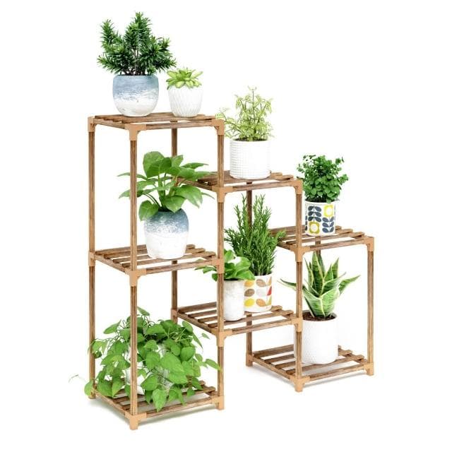 室內花架子實木置物架多層落地盆栽植物架客廳陽臺多肉綠蘿花盆架