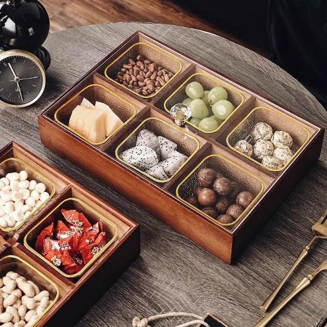 家居裝飾品擺件酒櫃客廳茶几果盤喬遷禮物乾果盒
