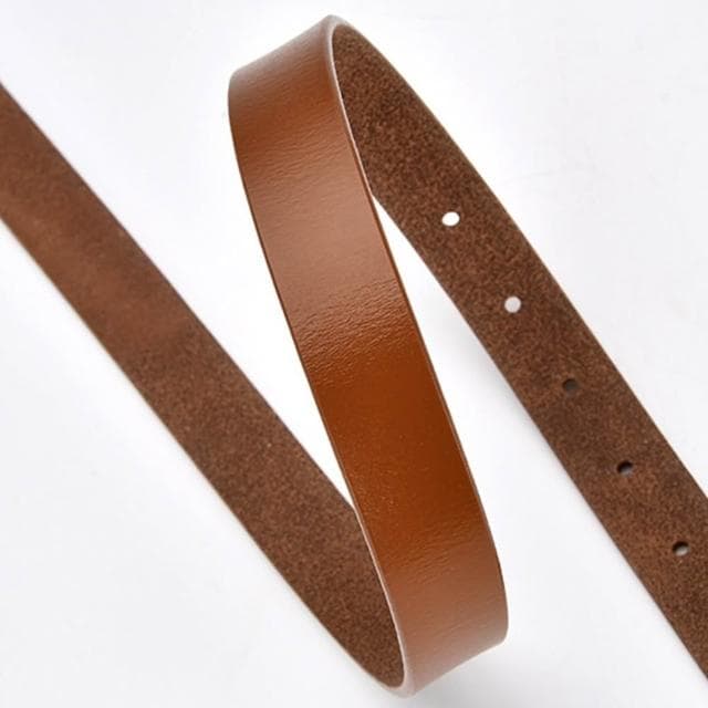 【MoonDy】皮帶 褲帶 腰帶 真皮皮帶 togo皮帶 復古腰帶 女腰帶 女皮帶 細腰帶 棕色皮帶 金扣皮帶 精品腰帶 小禮物
