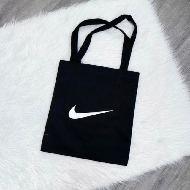 【NIKE 耐吉】NIKE黑白手提帆布包 帆布包 托特包 黑白 手提包 送禮 生日禮物 BG018-010A