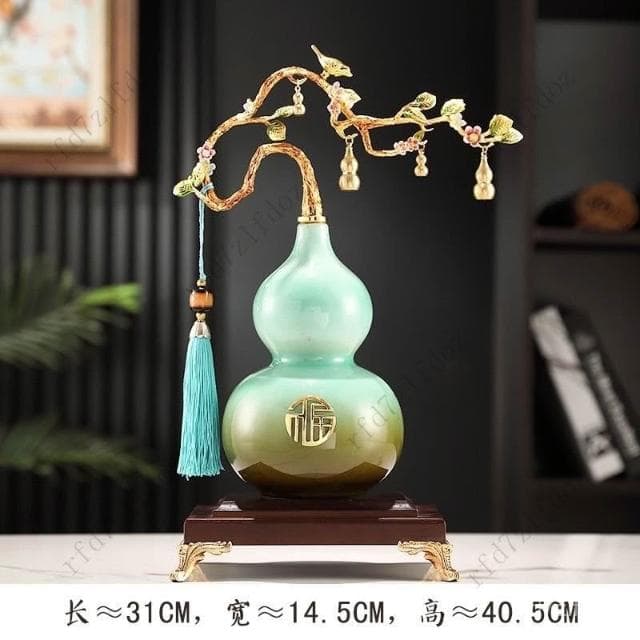 新中式葫蘆擺件輕奢玄關客廳家居裝飾品辦公室喬遷新居禮品禮物風水擺件客廳擺件玄關擺件居家擺飾招財擺飾入厝禮物