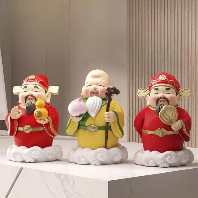 福祿壽擺件送長輩生日禮物爺爺奶奶祝壽禮品客廳玄關家居裝飾品風水擺件客廳擺件玄關擺件財位擺件招財擺飾入厝禮物