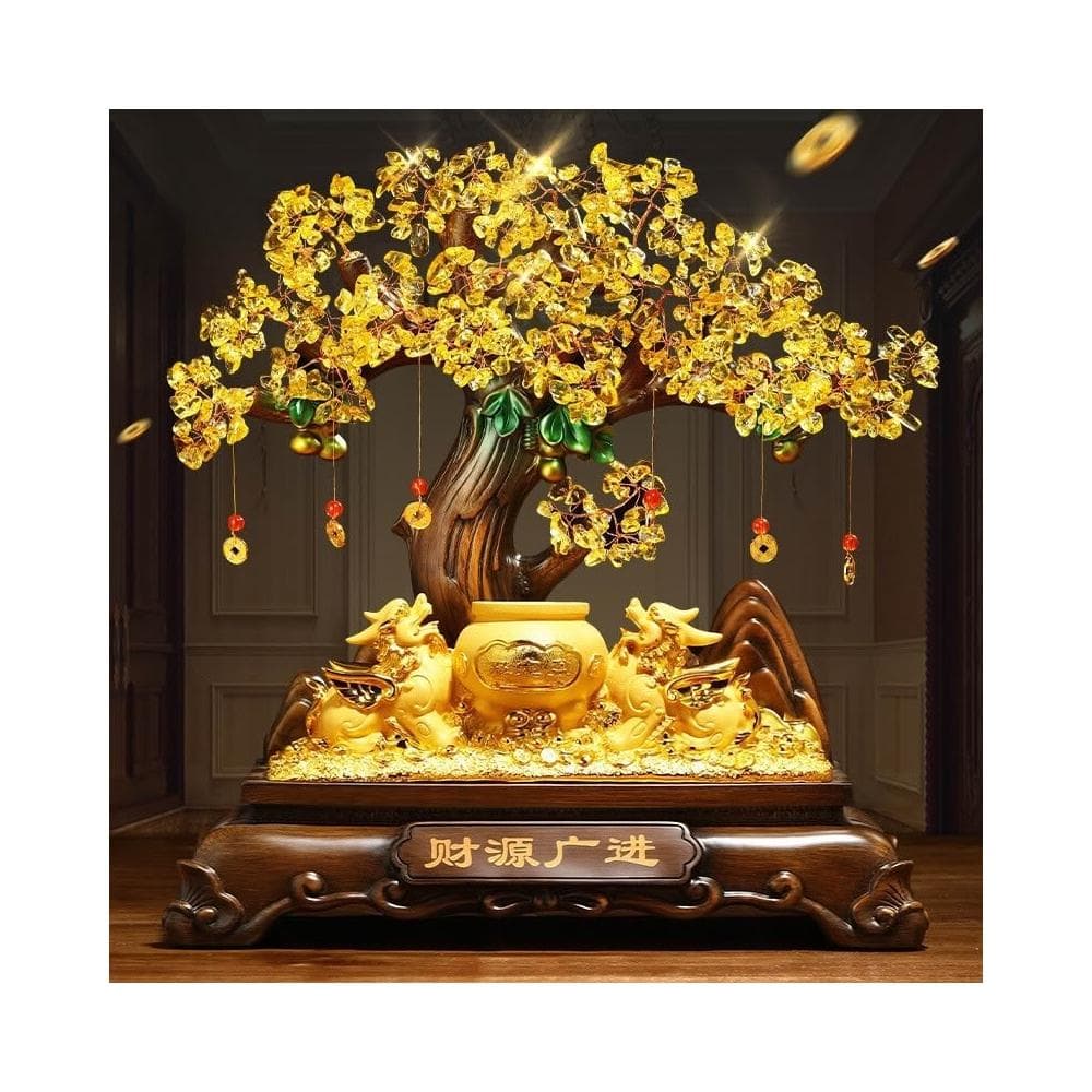 開幕禮 發財樹 金蟾招財擺件 招財貓 招財樹 財源廣進沙金貔貅 家居擺飾 客廳 玄關擺飾 入厝禮物 開店送禮 開幕送禮