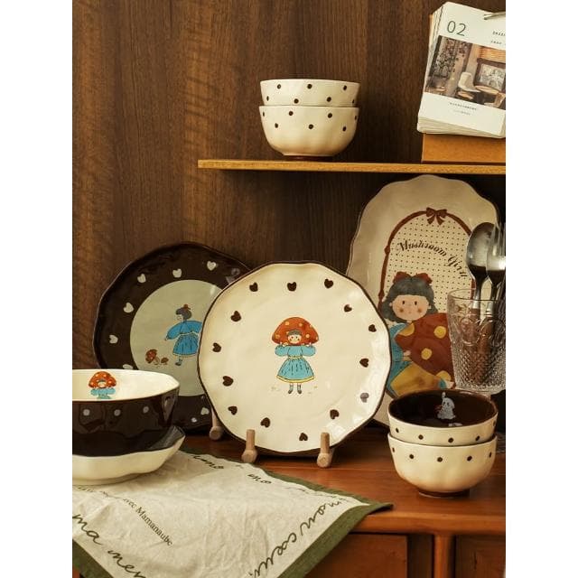復古餐具套裝 家用陶瓷碗筷盤  閨蜜生日禮物女生伴手禮 喬遷新居禮品