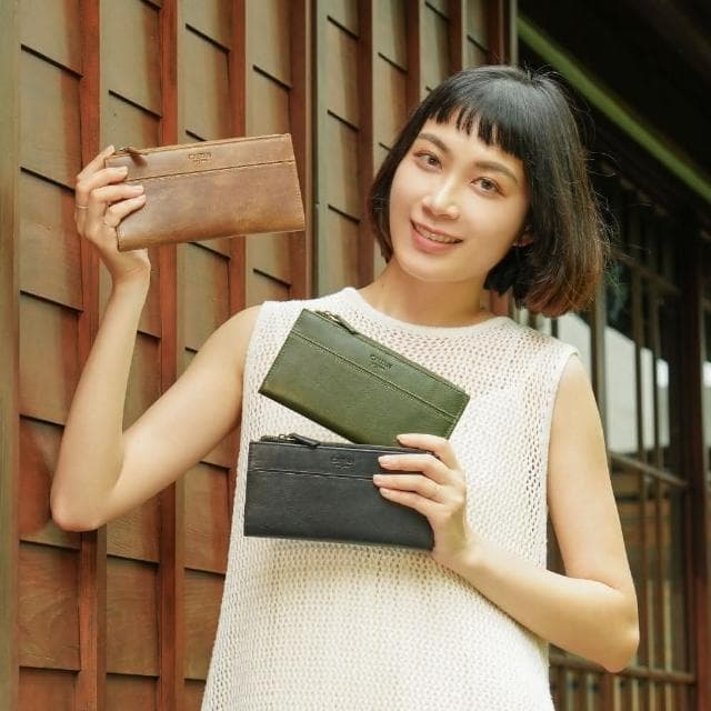 CALTAN DESIGN | 極致輕薄零錢袋真皮長夾 075140 四色(真皮 長夾 皮夾 錢包)