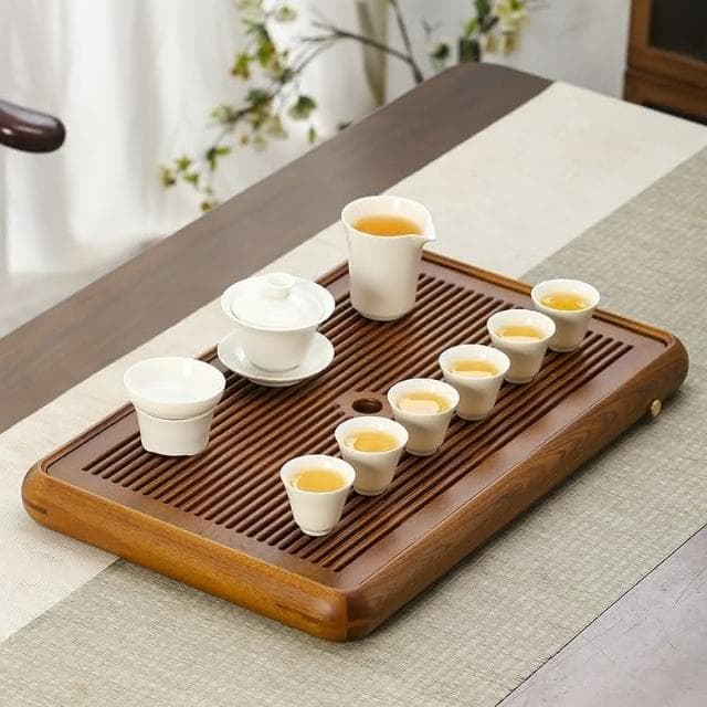 北島-茶盤 花梨木 實木茶盤 排儲兩用 茶台 茶海 泡茶瀝水盤 便攜式 家用功夫茶具 泡茶 茶道 茶托盤
