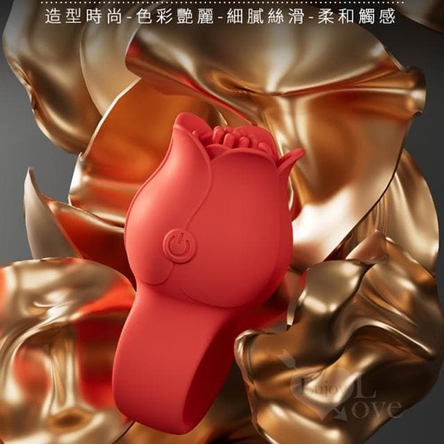 【Pretty Love】時尚酷玩 玫瑰花造型強震戒指 10頻強力震動指環按摩器 生活防水 USB磁吸充電 跳蛋 生日禮物 交換禮物 情人節 情趣用品