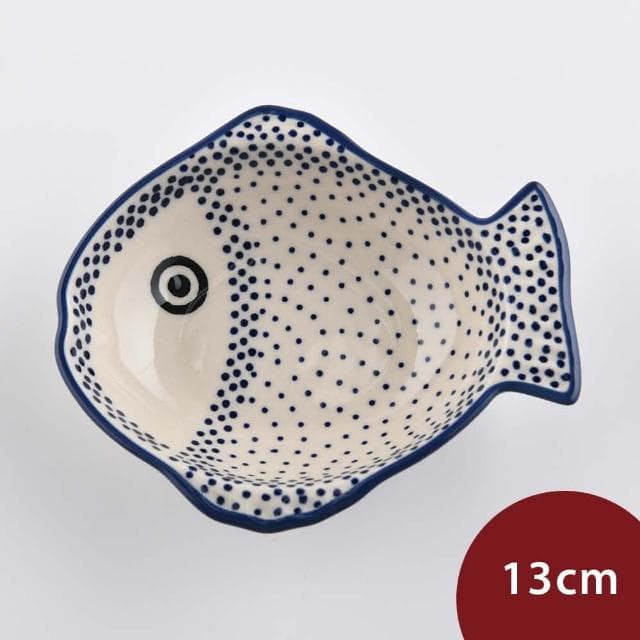 【波蘭陶】Manufaktura純淨物語系列魚形醬料碟13cm波蘭手工製陶瓷盤 造型盤水果盤 入厝禮 盤子 餐盤 碗盤