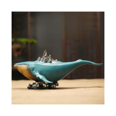 精銅鑄造 鯨山鯨魚黃銅彩銅擺件創意工藝品生日送禮店鋪開業桌面擺飾裝飾品