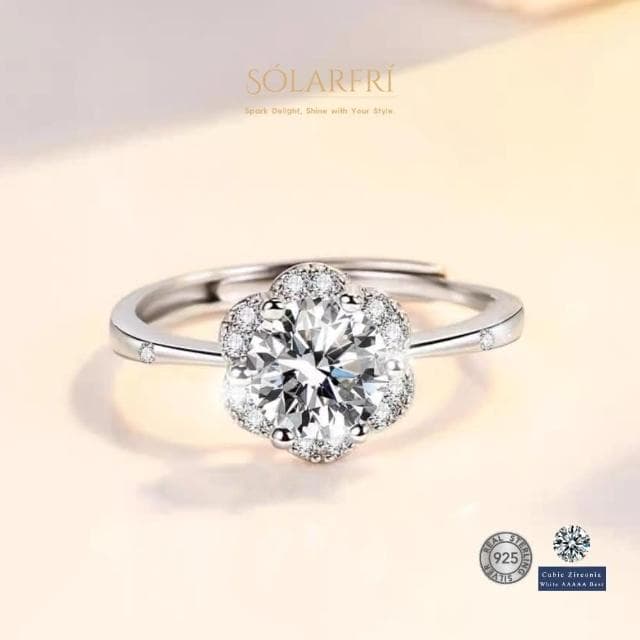 【SOLARFRi】輕奢閃耀戒指｜可調整戒圍大小 附品牌禮盒包裝 閨蜜生日情人節女友老婆母親聖誕禮物