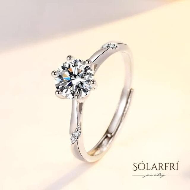 【SOLARFRi】輕奢閃耀戒指｜可調整戒圍大小 附品牌禮盒包裝 閨蜜生日情人節女友老婆母親聖誕禮物