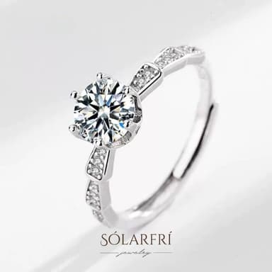 【SOLARFRi】輕奢閃耀戒指｜可調整戒圍大小 附品牌禮盒包裝 閨蜜生日情人節女友老婆母親聖誕禮物